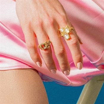 Amethyst Pond Ring in vergoldetem Silber von House of Vincent 2